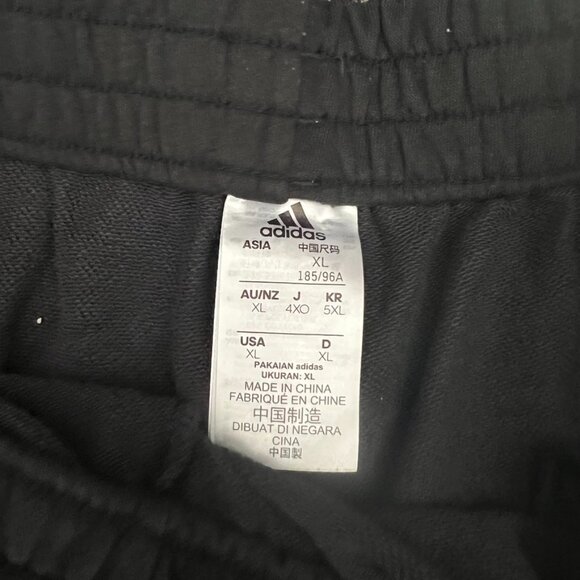 Adidas Track Pants Men’s XL 3 Stripes Black White - Picture 3 of 7